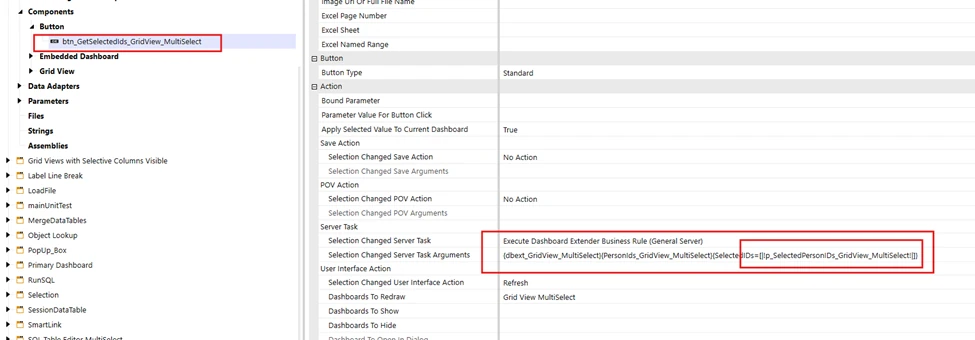 Dashboard Extender Parameter Brackets