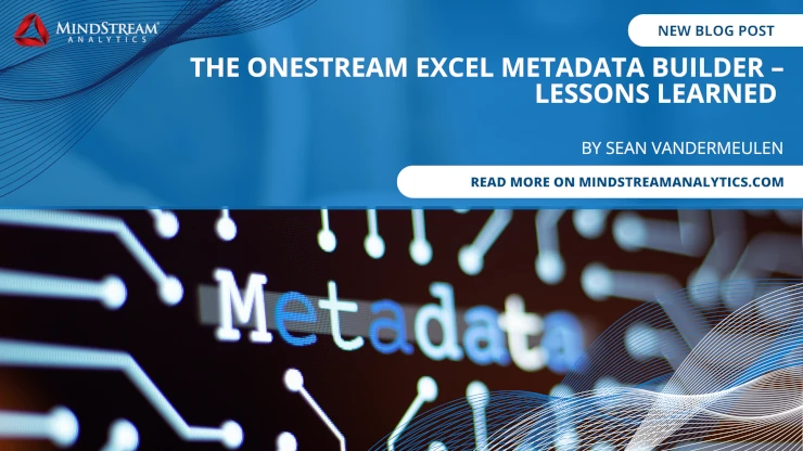 OneStream Bulk Load Metadata Builder