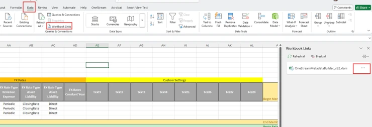 Update Formula References Screen