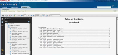 Oracle create Books of Reports