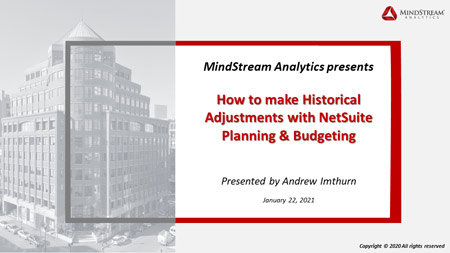 How to Make Historical Audit Adjustments with NetSuite PB