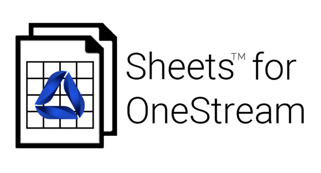 Google Sheets for OneStream