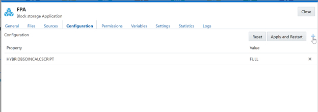 Image 6: Oracle Cloud Analytics Essbase HYBRIDBSOINCALCSCRIPT