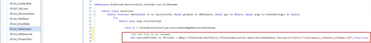 onestream rename file