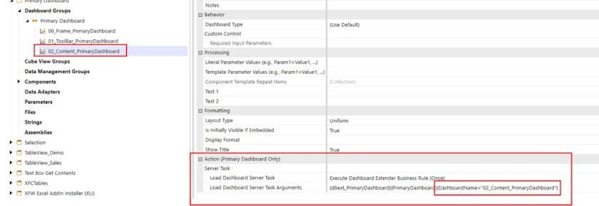 OneStream Content Primary Dashboard