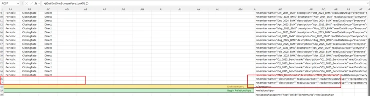 OneStream Don't Copy XML to Rows