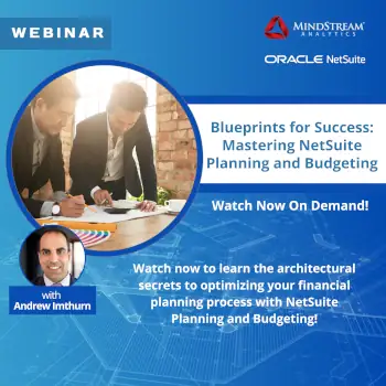 Blueprint for Success NetSuite planning and budgeting webinar