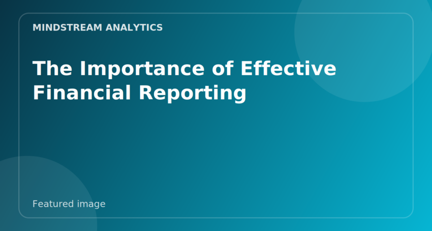 Featured image for The Importance of Effective Financial Reporting