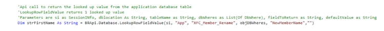Llamada API para devolver valor
