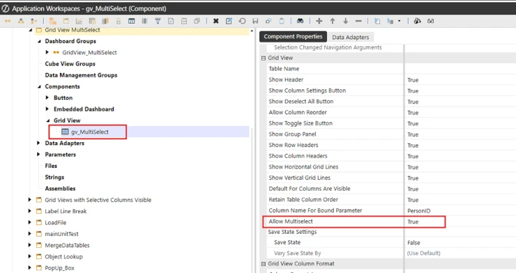Propiedad Allow Multiselect en Grid View