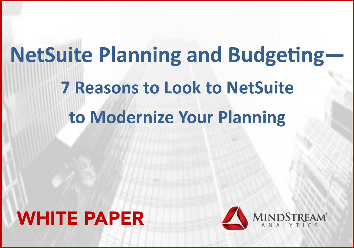 NetSuite Planning and Budgeting