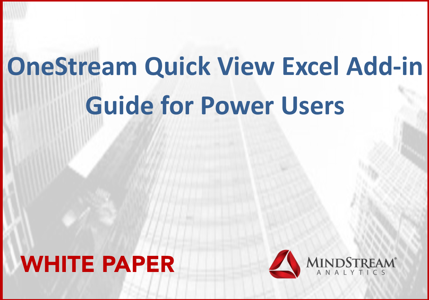 Complemento Excel de OneStream