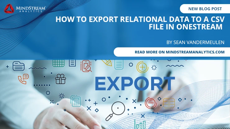 Exportar datos relacionales de OneStream a CSV