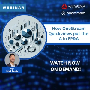 Webinar de OneStream Quickviews