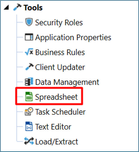 Herramienta Spreadsheet de OneStream