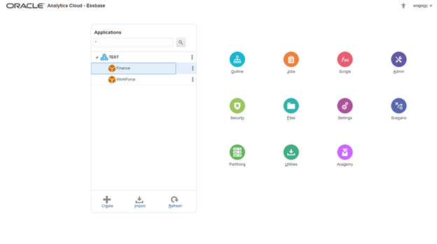 Interfaz simplificada de Oracle Analytics Cloud
