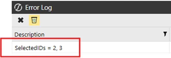 Salida de PersonID en el error log