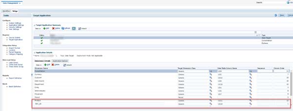 Configuración de la aplicación de destino para REC_ID