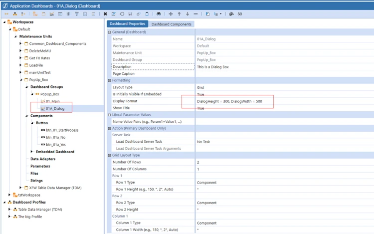Grupos de dashboards en OneStream