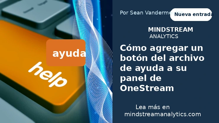 Imagen destacada en español para el botón de archivo de ayuda de OneStream