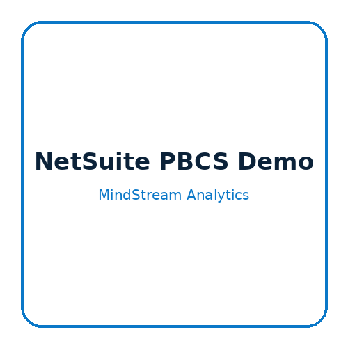 NetSuite PBCS demo