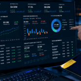An AI-powered FP&A dashboard combines planning, forecasting, performance trends, prediction accuracy, and connected-data-sources Financial dashboard displaying revenue, profit, cash flow, expense analysis, forecasting, and AI insights for finance automation.