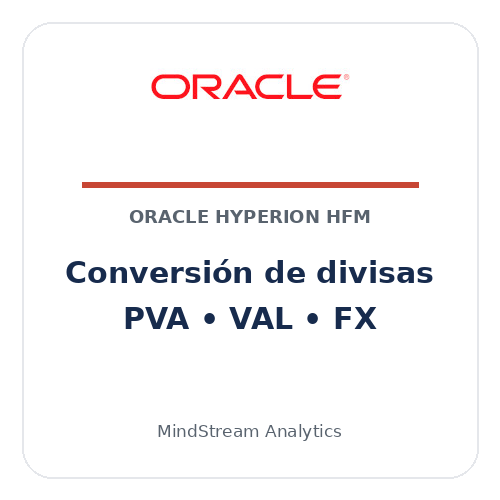 Conversión de divisas en HFM con PVA VAL y tasas FX