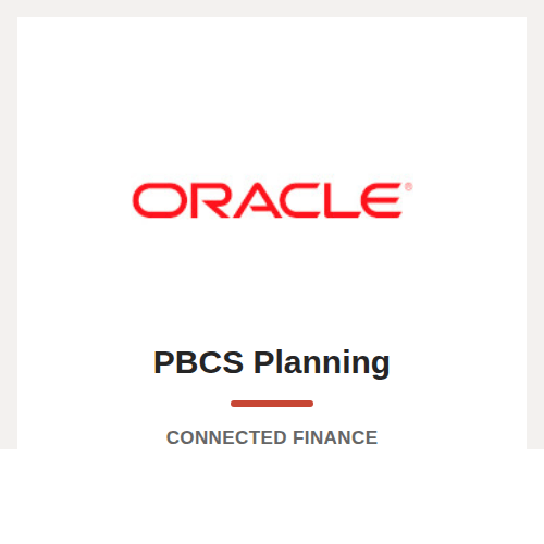 PBCS planning for connected finance