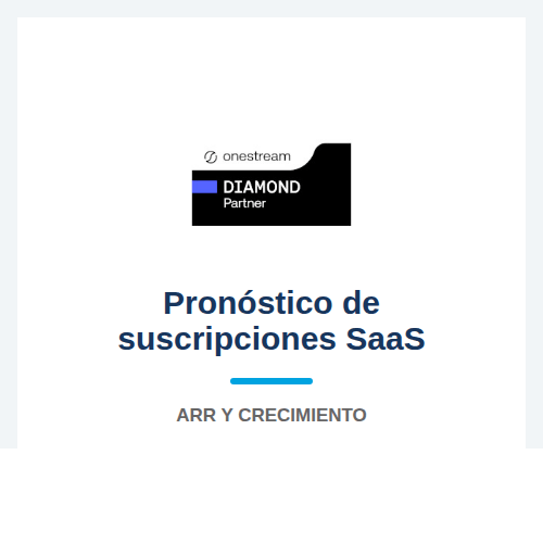 Pronóstico de suscripciones SaaS en OneStream
