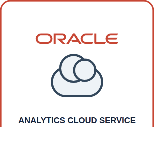 Oracle Analytics Cloud Service dashboard