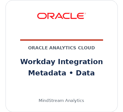 Oracle Analytics Cloud Workday integration