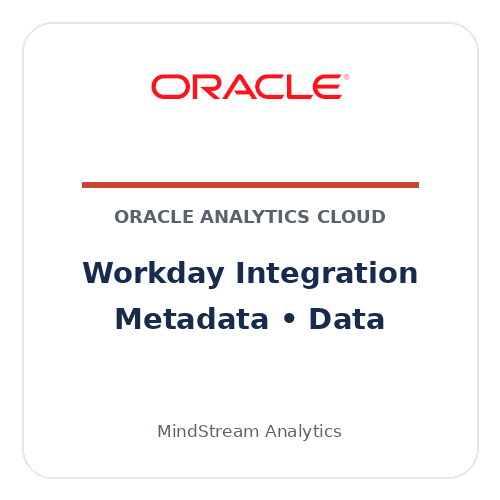 Oracle Analytics Cloud Workday integration