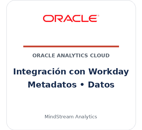 Integración de Oracle Analytics Cloud con Workday