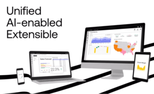 OneStream unified financial platform connecting AI-enabled reporting, forecasting, and financial data across devices