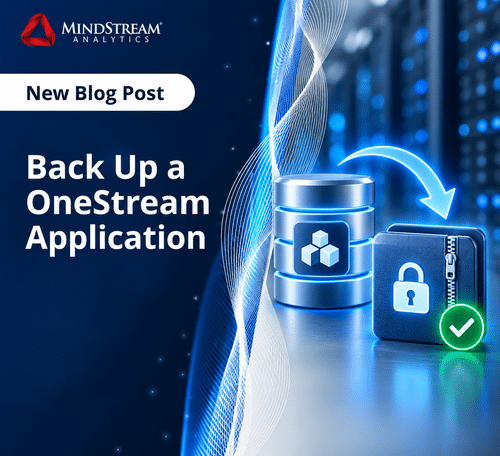 OneStream application backup secured for reliable recovery