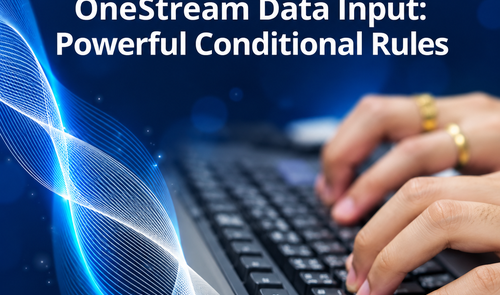 OneStream data input with powerful conditional rules