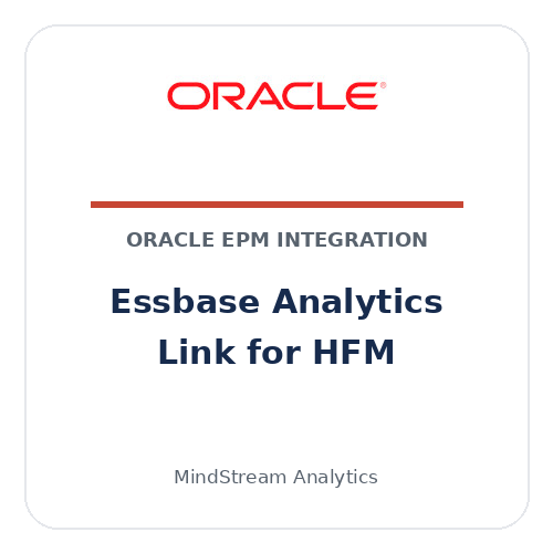 Oracle Essbase Analytics Link for HFM integration