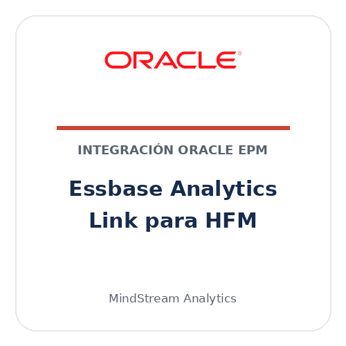 Oracle Essbase Analytics Link para HFM e integración de datos