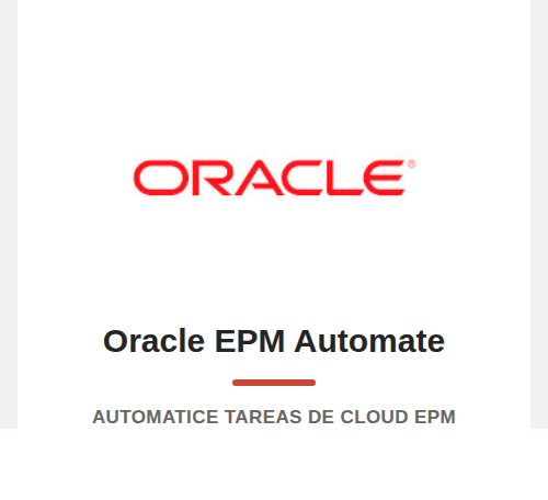 EPM Automate para automatizar cargas de datos y metadatos
