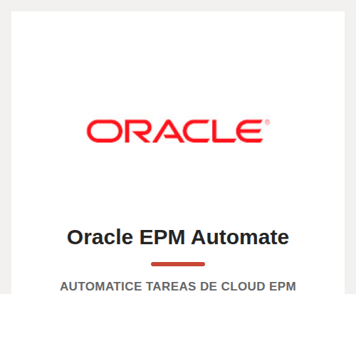 EPM Automate para automatizar cargas de datos y metadatos