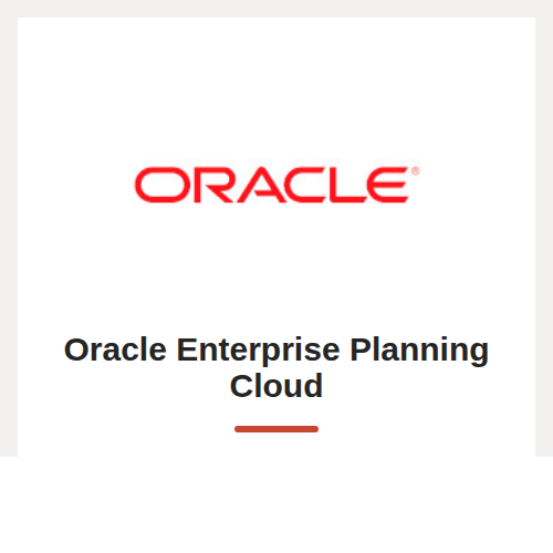 Oracle Enterprise Planning Cloud services