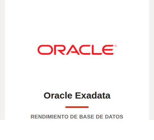 Dispositivos de datos para analítica potente con Oracle Exadata