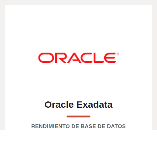 Dispositivos de datos para analítica potente con Oracle Exadata