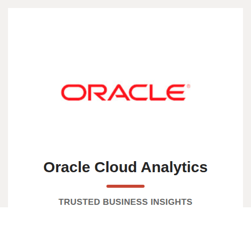 Oracle cloud analytics