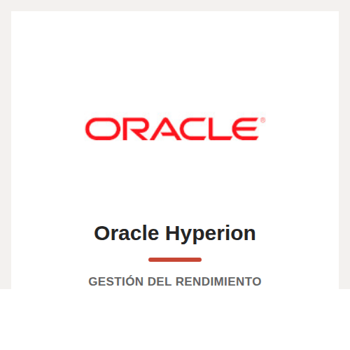 Soluciones de gestión del rendimiento empresarial Oracle Hyperion