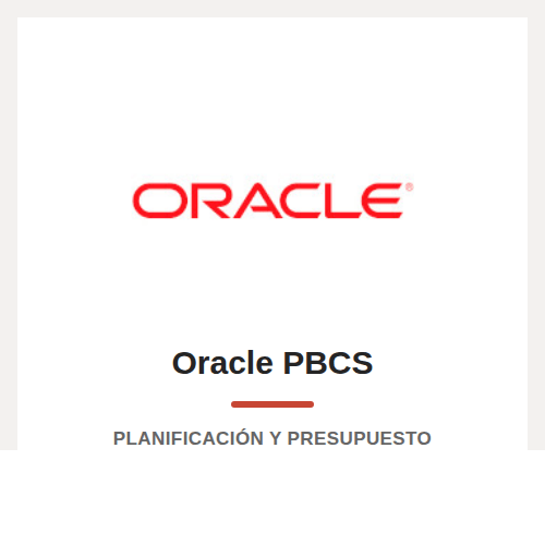 Oracle PBCS para planificación y presupuesto en la nube