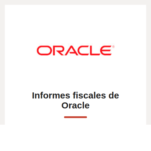 Solución de informes fiscales de Oracle para cumplimiento