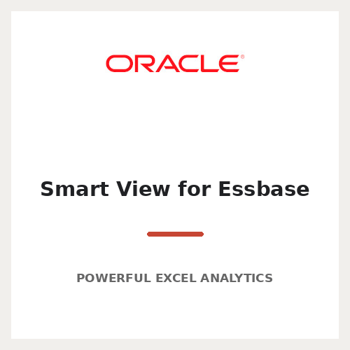 Smart View for Essbase Excel analytics