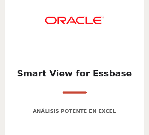 Smart View para Essbase y análisis en Excel