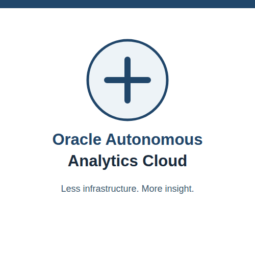 Oracle Autonomous Analytics Cloud overview
